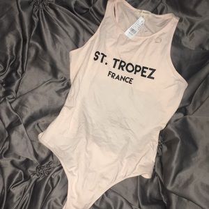Open back body suit!
